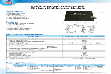 200Ghz DWDM module
